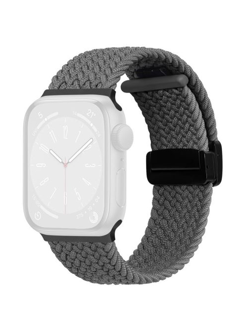 For Apple Watch 10 46mm / Ultra 2 / Ultra 49mm / 9 8 7 45mm / SE (2023) SE (2022) SE 6 5 4 44mm / 3 2 1 42mm Watch Strap Nylon Wristband - Space Grey