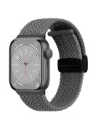 For Apple Watch 10 46mm / Ultra 2 / Ultra 49mm / 9 8 7 45mm / SE (2023) SE (2022) SE 6 5 4 44mm / 3 2 1 42mm Watch Strap Nylon Wristband - Space Grey