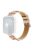 For Apple Watch 10 46mm / Ultra 2 / Ultra 49mm / 9 8 7 45mm / SE (2023) SE (2022) SE 6 5 4 44mm / 3 2 1 42mm Watch Strap PU Leather Band - Apricot