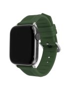 For Apple Watch 10 46mm / Ultra 2 / Ultra 49mm / 9 8 7 45mm / SE (2023) SE (2022) SE 6 5 4 44mm / 3 2 1 42mm Watch Strap Silicone Band - Army Green