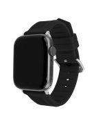 For Apple Watch 10 46mm / Ultra 2 / Ultra 49mm / 9 8 7 45mm / SE (2023) SE (2022) SE 6 5 4 44mm / 3 2 1 42mm Watch Strap Silicone Band - Black