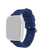 For Apple Watch 10 46mm / Ultra 2 / Ultra 49mm / 9 8 7 45mm / SE (2023) SE (2022) SE 6 5 4 44mm / 3 2 1 42mm Watch Strap Silicone Band - Sapphire