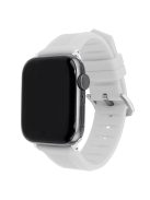 For Apple Watch 10 46mm / Ultra 2 / Ultra 49mm / 9 8 7 45mm / SE (2023) SE (2022) SE 6 5 4 44mm / 3 2 1 42mm Watch Strap Silicone Band - White