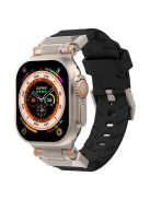 For Apple Watch 10 46mm / Ultra 2 / Ultra 49mm / 9 8 7 45mm / SE (2023) SE (2022) SE 6 5 4 44mm / 3 2 1 42mm Watch Strap TPU Band - Black