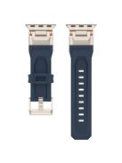 For Apple Watch 10 46mm / Ultra 2 / Ultra 49mm / 9 8 7 45mm / SE (2023) SE (2022) SE 6 5 4 44mm / 3 2 1 42mm Watch Strap TPU Band - Dark Blue