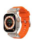 For Apple Watch 10 46mm / Ultra 2 / Ultra 49mm / 9 8 7 45mm / SE (2023) SE (2022) SE 6 5 4 44mm / 3 2 1 42mm Watch Strap TPU Band - Orange