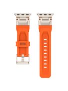 For Apple Watch 10 46mm / Ultra 2 / Ultra 49mm / 9 8 7 45mm / SE (2023) SE (2022) SE 6 5 4 44mm / 3 2 1 42mm Watch Strap TPU Band - Orange