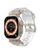 For Apple Watch 10 46mm / Ultra 2 / Ultra 49mm / 9 8 7 45mm / SE (2023) SE (2022) SE 6 5 4 44mm / 3 2 1 42mm Watch Strap TPU Band - Transparent