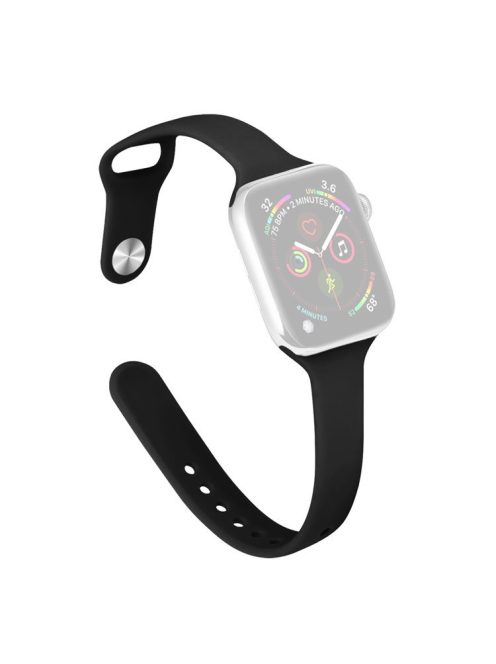 For Apple Watch 10 46mm / Ultra 2 / Ultra 49mm / 9 8 7 45mm / SE (2023) SE (2022) SE 6 5 4 44mm / 3 2 1 42mm Watch Straps Slim Band - Black