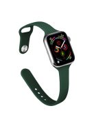 For Apple Watch 10 46mm / Ultra 2 / Ultra 49mm / 9 8 7 45mm / SE (2023) SE (2022) SE 6 5 4 44mm / 3 2 1 42mm Watch Straps Slim Band - Blackish Green