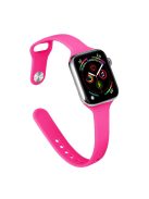 For Apple Watch 10 46mm / Ultra 2 / Ultra 49mm / 9 8 7 45mm / SE (2023) SE (2022) SE 6 5 4 44mm / 3 2 1 42mm Watch Straps Slim Band - Hot Pink