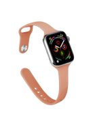 For Apple Watch 10 46mm / Ultra 2 / Ultra 49mm / 9 8 7 45mm / SE (2023) SE (2022) SE 6 5 4 44mm / 3 2 1 42mm Watch Straps Slim Band - Light Coffee