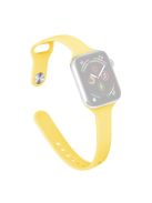 For Apple Watch 10 46mm / Ultra 2 / Ultra 49mm / 9 8 7 45mm / SE (2023) SE (2022) SE 6 5 4 44mm / 3 2 1 42mm Watch Straps Slim Band - Milk Yellow