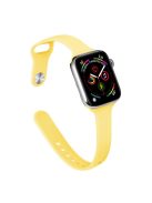 For Apple Watch 10 46mm / Ultra 2 / Ultra 49mm / 9 8 7 45mm / SE (2023) SE (2022) SE 6 5 4 44mm / 3 2 1 42mm Watch Straps Slim Band - Milk Yellow