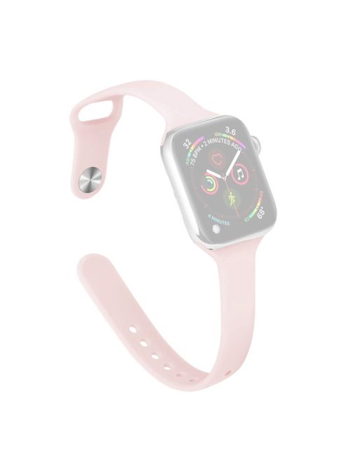 For Apple Watch 10 46mm / Ultra 2 / Ultra 49mm / 9 8 7 45mm / SE (2023) SE (2022) SE 6 5 4 44mm / 3 2 1 42mm Watch Straps Slim Band - Official Bright Pink