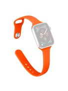 For Apple Watch 10 46mm / Ultra 2 / Ultra 49mm / 9 8 7 45mm / SE (2023) SE (2022) SE 6 5 4 44mm / 3 2 1 42mm Watch Straps Slim Band - Orange