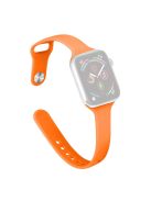 For Apple Watch 10 46mm / Ultra 2 / Ultra 49mm / 9 8 7 45mm / SE (2023) SE (2022) SE 6 5 4 44mm / 3 2 1 42mm Watch Straps Slim Band - Papaya