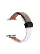 For Apple Watch 10 46mm / Ultra 2 / Ultra 49mm / 9 8 7 45mm / SE (2023) SE (2022) SE 6 5 4 44mm / 3 2 1 42mm Watchband - Beige Apricot+Caramel