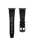 For Apple Watch 10 46mm / Ultra 2 / Ultra 49mm / 9 8 7 45mm / SE (2023) SE (2022) SE 6 5 4 44mm / 3 2 1 42mm Watchband - Black Buckle+Black