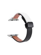 For Apple Watch 10 46mm / Ultra 2 / Ultra 49mm / 9 8 7 45mm / SE (2023) SE (2022) SE 6 5 4 44mm / 3 2 1 42mm Watchband - Black+Beige Apricot