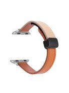 For Apple Watch 10 46mm / Ultra 2 / Ultra 49mm / 9 8 7 45mm / SE (2023) SE (2022) SE 6 5 4 44mm / 3 2 1 42mm Watchband - Orange+Apricot