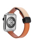 For Apple Watch 10 46mm / Ultra 2 / Ultra 49mm / 9 8 7 45mm / SE (2023) SE (2022) SE 6 5 4 44mm / 3 2 1 42mm Watchband - Orange+Apricot