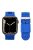 For Apple Watch 10 46mm / Ultra 2 / Ultra 49mm / 9 8 7 45mm / SE (2023) SE (2022) SE 6 5 4 44mm / 3 2 1 42mm Waterproof Nylon Watch Band - Dark Blue