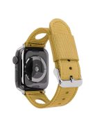 For Apple Watch 10 46mm / Ultra 2 / Ultra 49mm / 9 8 7 45mm / SE (2023) SE (2022) SE 6 5 4 44mm / 3 2 1 42mm Waterproof Nylon Watch Band - Gold