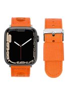 For Apple Watch 10 46mm / Ultra 2 / Ultra 49mm / 9 8 7 45mm / SE (2023) SE (2022) SE 6 5 4 44mm / 3 2 1 42mm Waterproof Nylon Watch Band - Orange