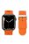 For Apple Watch 10 46mm / Ultra 2 / Ultra 49mm / 9 8 7 45mm / SE (2023) SE (2022) SE 6 5 4 44mm / 3 2 1 42mm Waterproof Nylon Watch Band - Orange