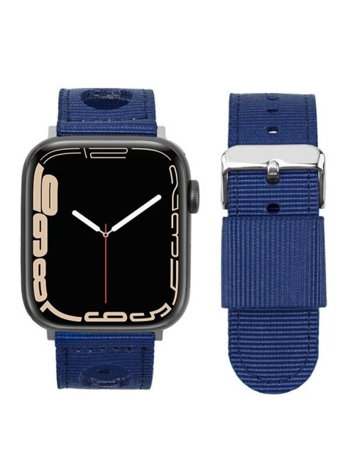 For Apple Watch 10 46mm / Ultra 2 / Ultra 49mm / 9 8 7 45mm / SE (2023) SE (2022) SE 6 5 4 44mm / 3 2 1 42mm Waterproof Nylon Watch Band - Sapphire