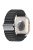 For Apple Watch 10 46mm / Ultra 2 / Ultra 49mm / 9 8 7 45mm / SE (2023) SE (2022) SE 6 5 4 44mm / 3 2 1 42mm Wavy Texture Nylon Strap - Black