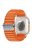 For Apple Watch 10 46mm / Ultra 2 / Ultra 49mm / 9 8 7 45mm / SE (2023) SE (2022) SE 6 5 4 44mm / 3 2 1 42mm Wavy Texture Nylon Strap - Orange