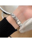 For Apple Watch 10 46mm / Ultra 2 / Ultra 49mm / 9 8 7 45mm / SE (2023) SE (2022) SE 6 5 4 44mm / 3 2 1 42mm Wheat Spike Zinc Alloy Wristband - Silver