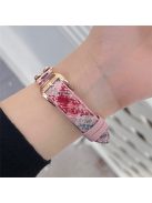 For Apple Watch 10 46mm / Ultra 2 / Ultra 49mm / 9 8 7 45mm / SE (2023) SE (2022) SE 6 5 4 44mm / 3 2 1 42mm Woolen Fabric Watchband - Pink / Rose Gold