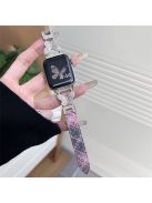 For Apple Watch 10 46mm / Ultra 2 / Ultra 49mm / 9 8 7 45mm / SE (2023) SE (2022) SE 6 5 4 44mm / 3 2 1 42mm Woolen Fabric Watchband - Pink / Starlight