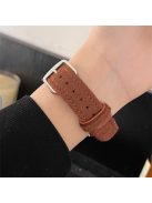 For Apple Watch 10 46mm / Ultra 2 / Ultra 49mm / 9 8 7 45mm / SE (2023) SE (2022) SE 6 5 4 44mm / 3 2 1 42mm Woolen Fabric+PU Watch Band - Dark Brown