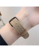 For Apple Watch 10 46mm / Ultra 2 / Ultra 49mm / 9 8 7 45mm / SE (2023) SE (2022) SE 6 5 4 44mm / 3 2 1 42mm Woolen Fabric+PU Watch Band - Khaki