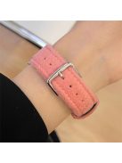 For Apple Watch 10 46mm / Ultra 2 / Ultra 49mm / 9 8 7 45mm / SE (2023) SE (2022) SE 6 5 4 44mm / 3 2 1 42mm Woolen Fabric+PU Watch Band - Pink