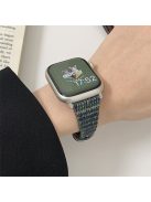 For Apple Watch 10 46mm / Ultra 2 / Ultra 49mm / 9 8 7 45mm / SE (2023) SE (2022) SE 6 5 4 44mm / 3 2 1 42mm Woolen Watch Band - Dark Green