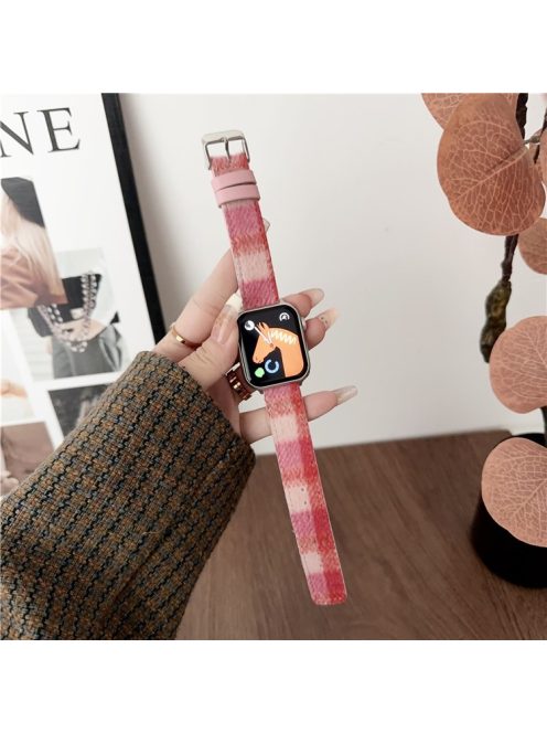 For Apple Watch 10 46mm / Ultra 2 / Ultra 49mm / 9 8 7 45mm / SE (2023) SE (2022) SE 6 5 4 44mm / 3 2 1 42mm Woolen Wristband Bracelet - Pink Purple