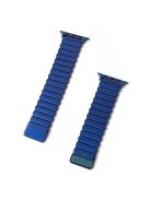 For Apple Watch 10 46mm / Ultra 2 / Ultra 49mm / 9 8 7 45mm / SE (2023) SE (2022) SE 6 5 4 44mm / 3 2 1 42mm Wrist Strap Magnetic Watch Band - Blue