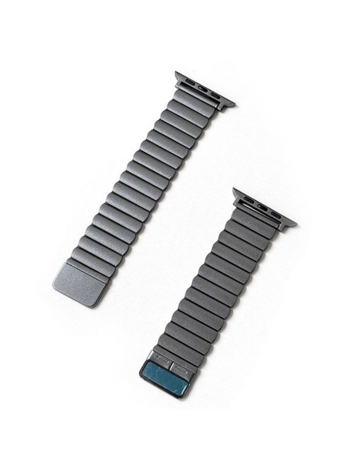 For Apple Watch 10 46mm / Ultra 2 / Ultra 49mm / 9 8 7 45mm / SE (2023) SE (2022) SE 6 5 4 44mm / 3 2 1 42mm Wrist Strap Magnetic Watch Band - Grey