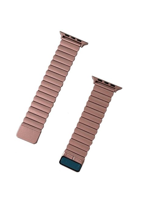 For Apple Watch 10 46mm / Ultra 2 / Ultra 49mm / 9 8 7 45mm / SE (2023) SE (2022) SE 6 5 4 44mm / 3 2 1 42mm Wrist Strap Magnetic Watch Band - Pink