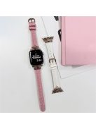 For Apple Watch 10 46mm / Ultra 2 / Ultra 49mm / 9 8 7 45mm / SE (2023) SE (2022) SE 6 5 4 44mm / 3 2 1 42mm Wristband Bracelet - Pink / Rose Gold Buckle