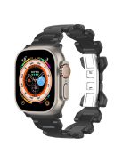 For Apple Watch 10 46mm / Ultra 2 / Ultra 49mm / 9 8 7 45mm / SE (2023) SE (2022) SE 6 5 4 44mm / 3 2 1 42mm Y-Shape Titanium Steel Watch Band - Black