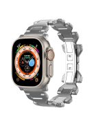 For Apple Watch 10 46mm / Ultra 2 / Ultra 49mm / 9 8 7 45mm / SE (2023) SE (2022) SE 6 5 4 44mm / 3 2 1 42mm Y-Shape Titanium Steel Watch Band - Grey