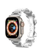 For Apple Watch 10 46mm / Ultra 2 / Ultra 49mm / 9 8 7 45mm / SE (2023) SE (2022) SE 6 5 4 44mm / 3 2 1 42mm Y-Shape Titanium Steel Watch Band - Silver