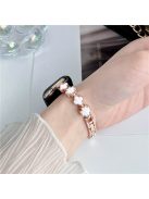 For Apple Watch 10 46mm / Ultra 2 / Ultra 49mm / 9 8 7 45mm / SE (2023) SE (2022) SE 6 5 4 44mm / 3 2 1 42mm Zinc Alloy Bracelet Strap - Rose Gold+Pink