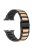 For Apple Watch 10 46mm / Ultra 2 / Ultra 49mm / 9 8 7 45mm / SE (2023) SE (2022) SE 6 5 4 44mm / 3 2 1 42mm Zinc Alloy Smartwatch Strap - Black+Rose Gold